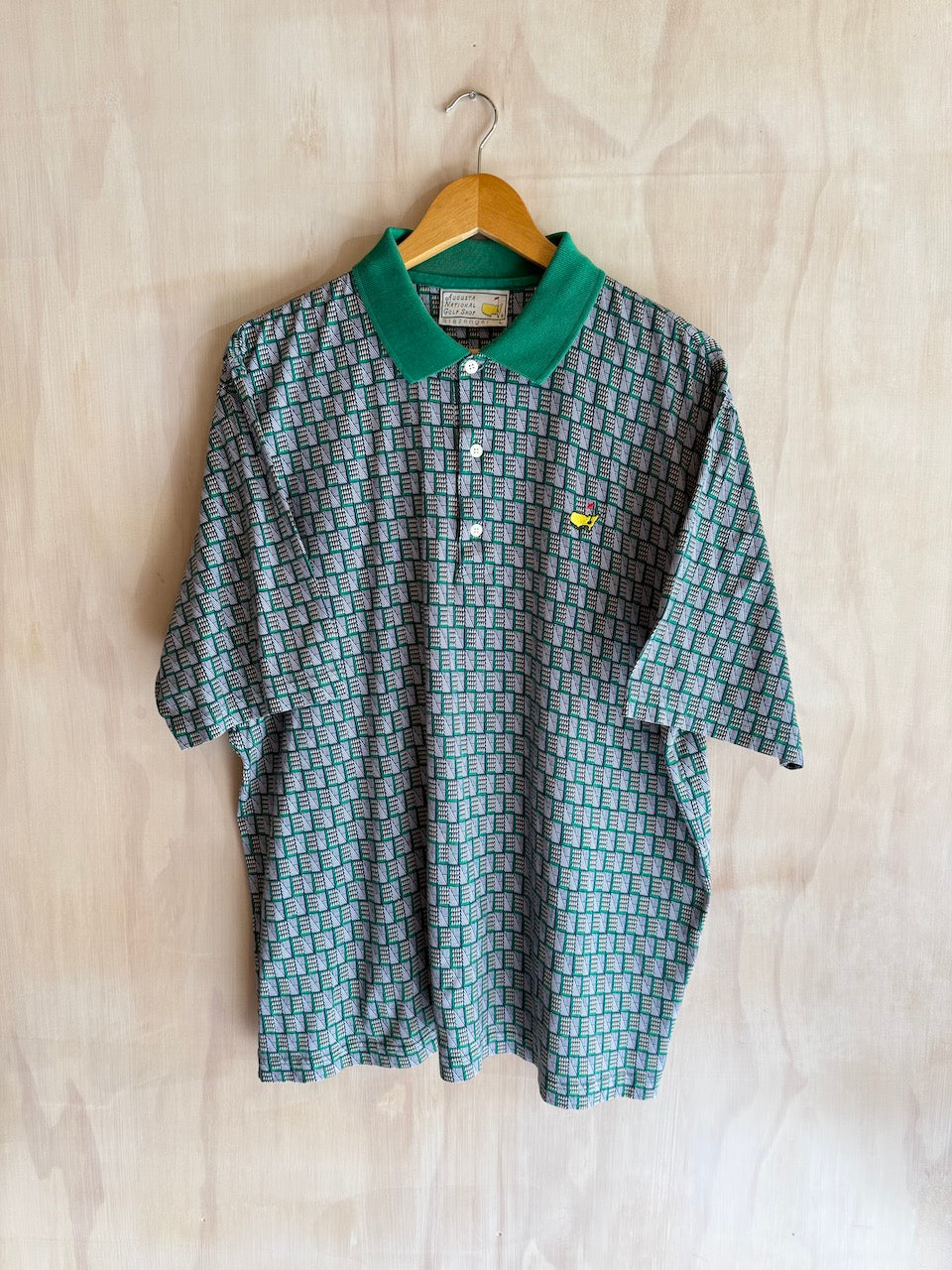 Vintage Geometric Masters Golf Polo by Slazenger (L)