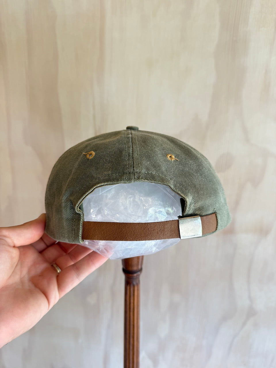 Vintage Greg Norman Reebok Golf Hat Leather Strap