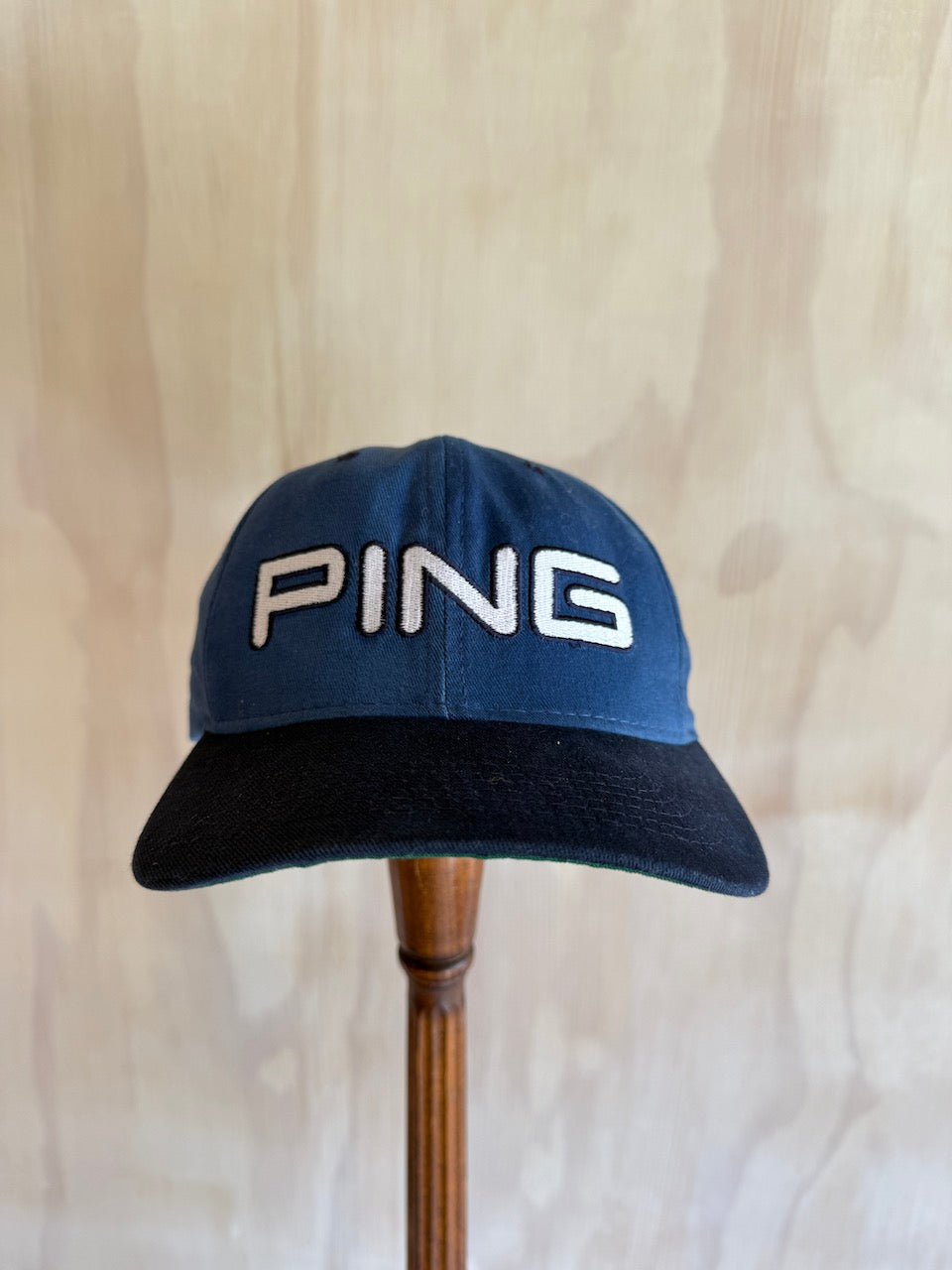 Vintage PING by Karsten 'Play your Best' Leather Strap Golf Hat