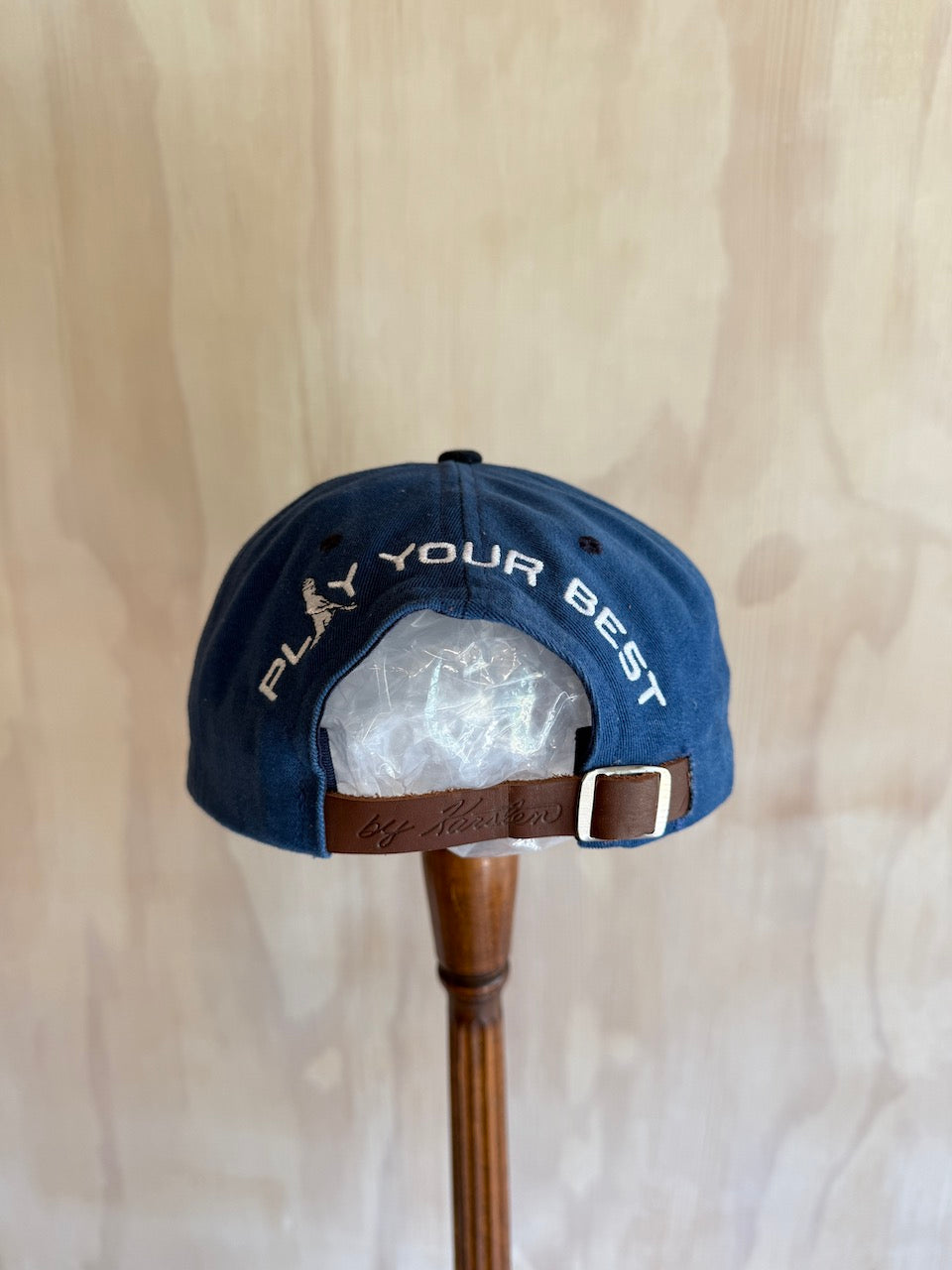 Vintage PING by Karsten 'Play your Best' Leather Strap Golf Hat