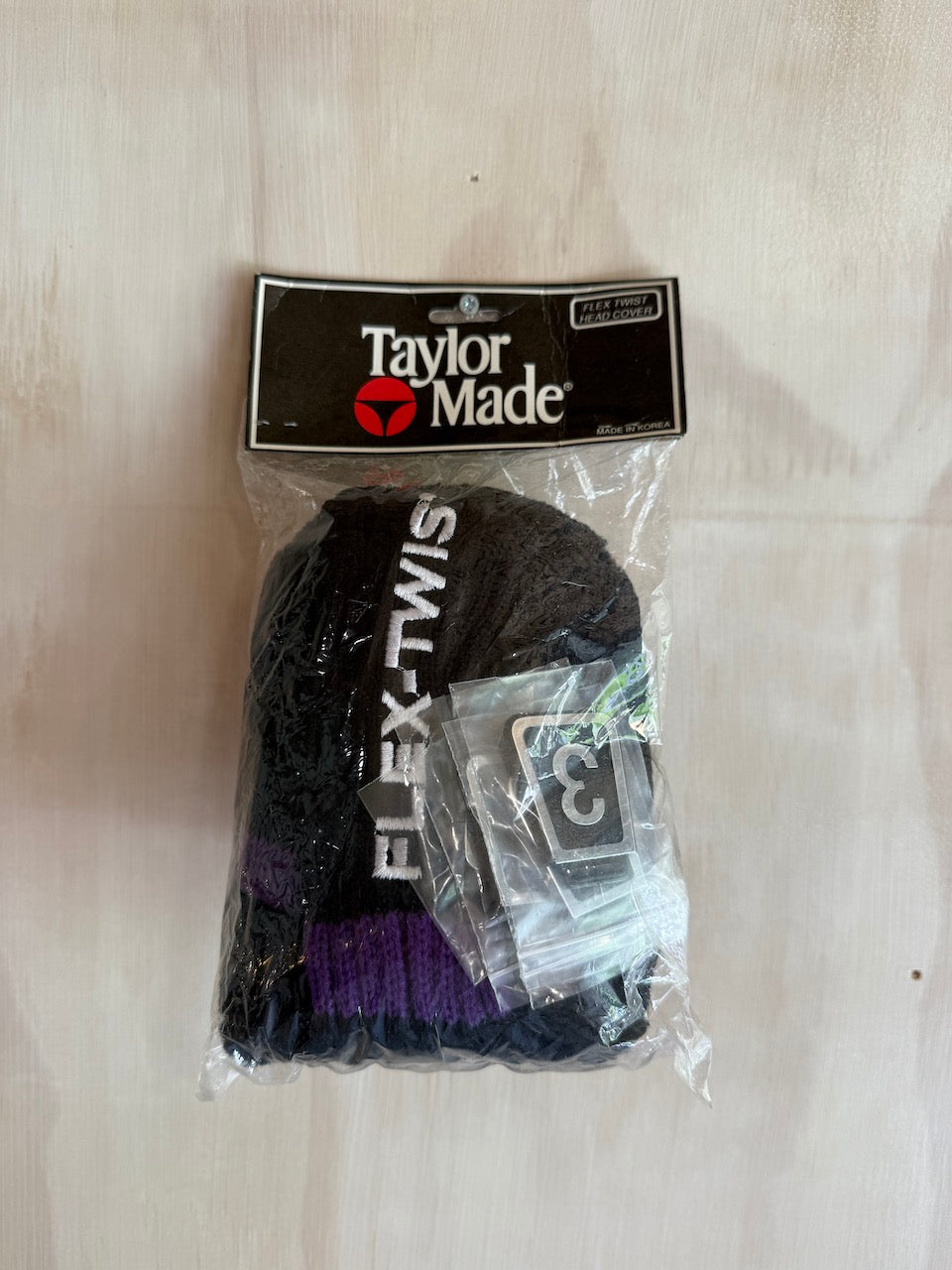 Vintage Flex Twist Wood Golf Headcover (Has all Numbers)