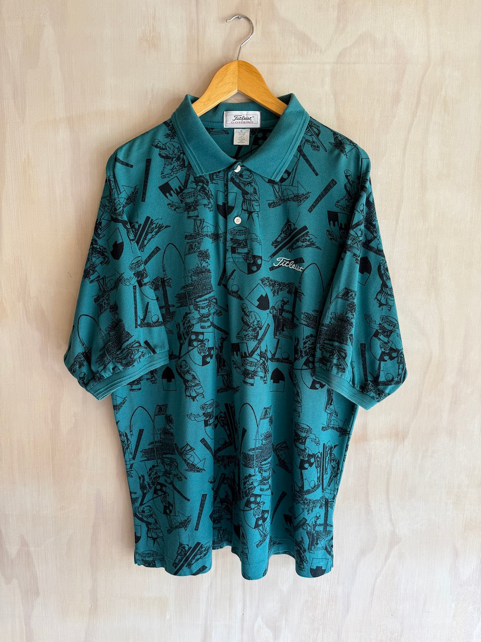 Vintage Abstract Titleist Golf Polo (XL)