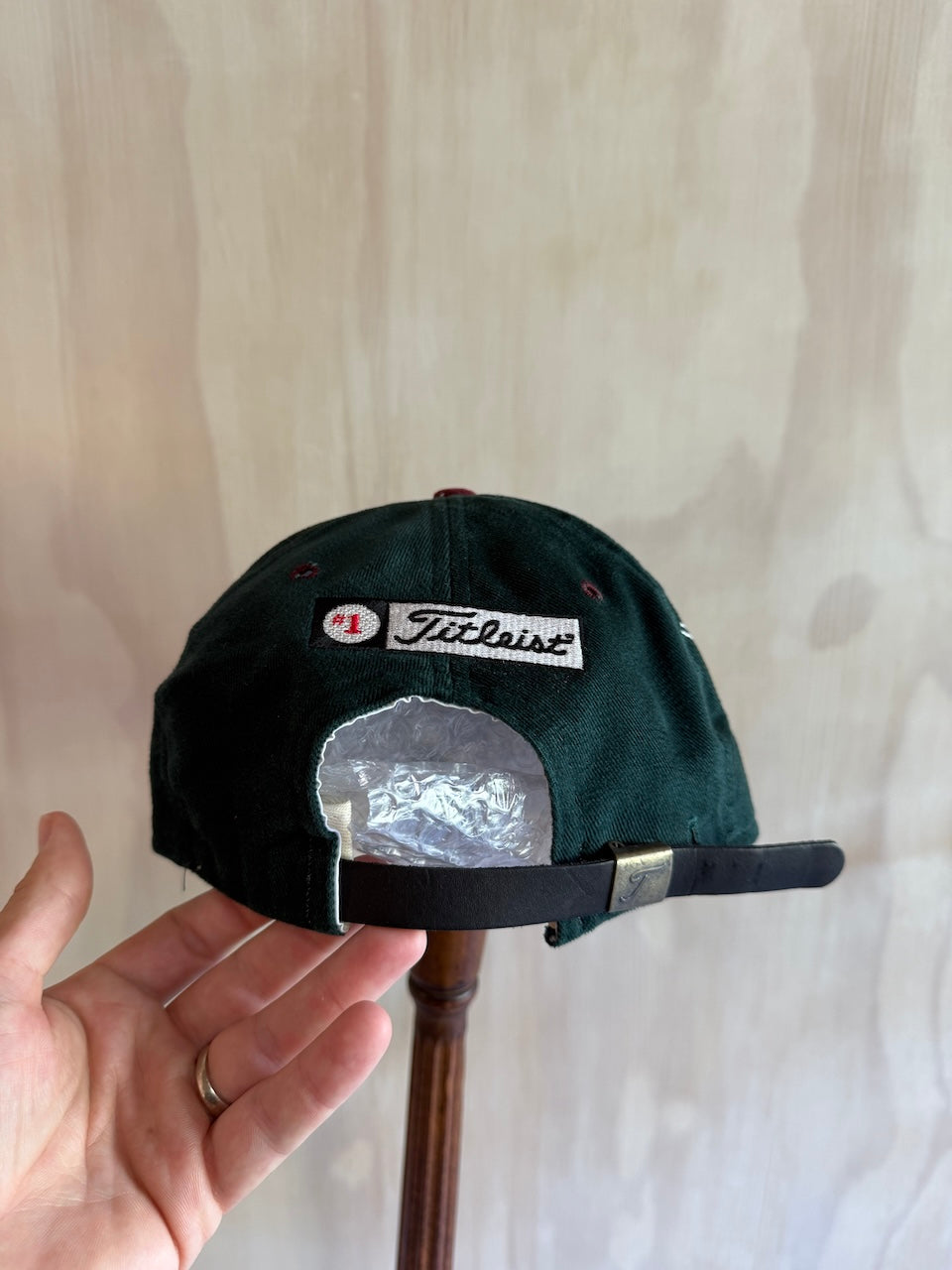 Vintage Titleist FJ Hat Leather Strap by New Era