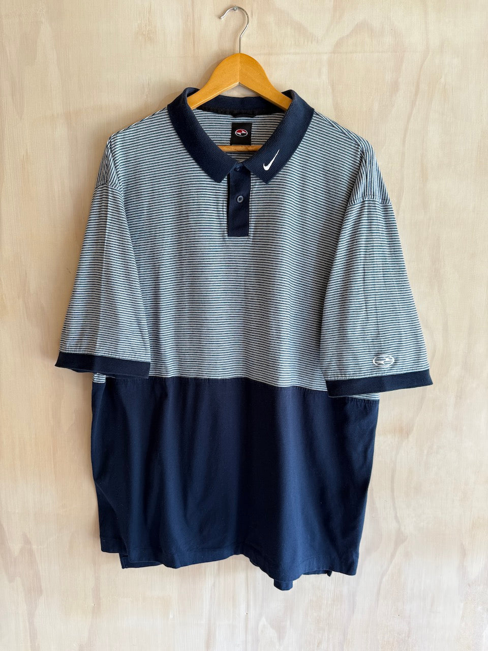 Vintage Tiger Woods Nike Colar Swoosh Golf Polo (XXL)