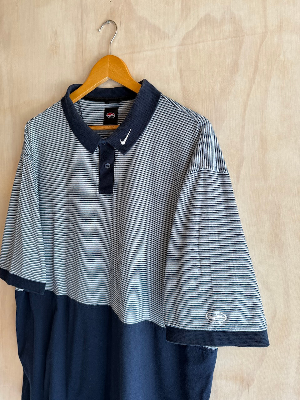 Vintage Tiger Woods Nike Colar Swoosh Golf Polo (XXL)