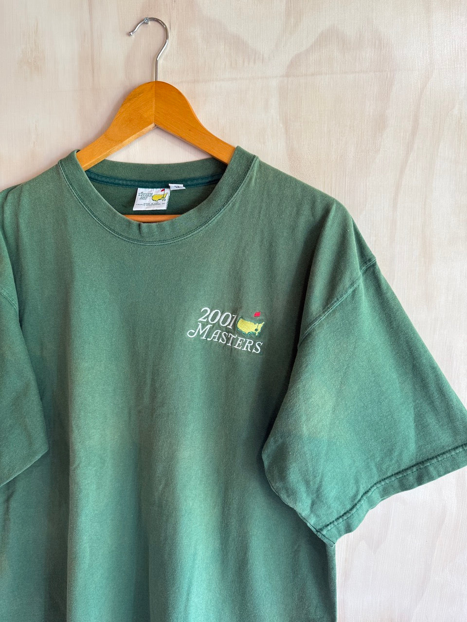 2001 Masters Golf T-shirt Tiger Win (L/XL)