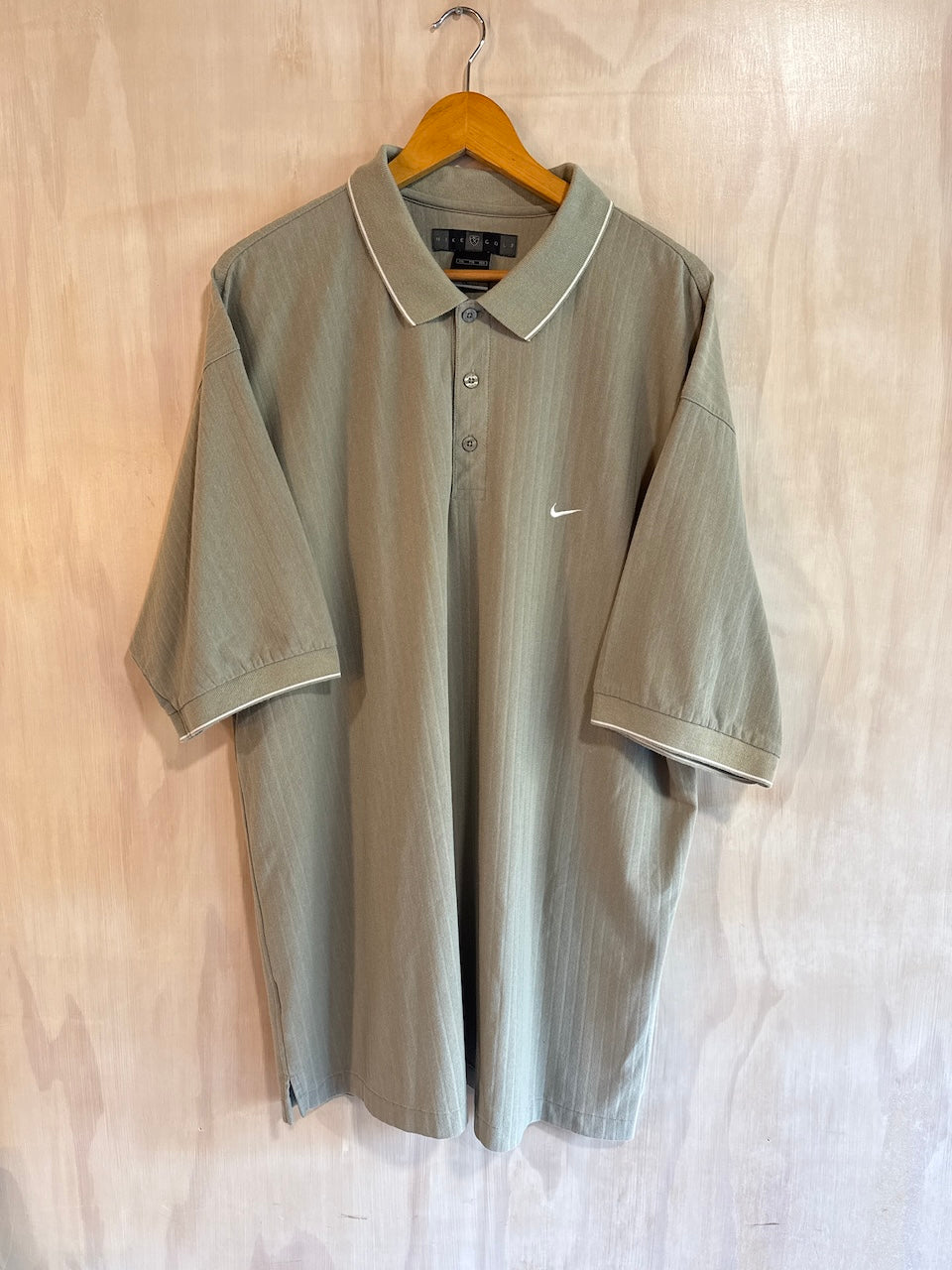 Y2k Ribbed Nike Golf Polo (XXL)