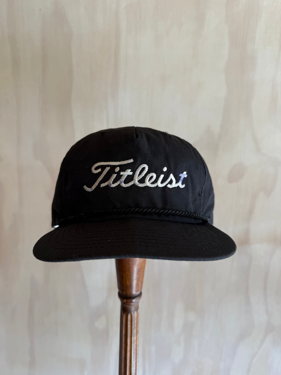 Vintage Titleist Leather Strap Rope Hat by Texace