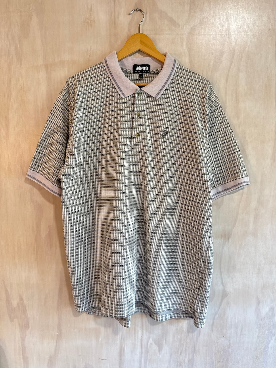 Vintage Geometric Ashworth Golf Polo (XL)