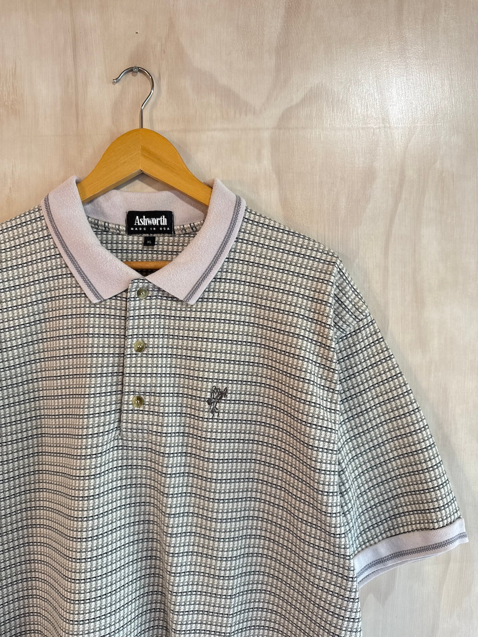 Vintage Geometric Ashworth Golf Polo (XL)