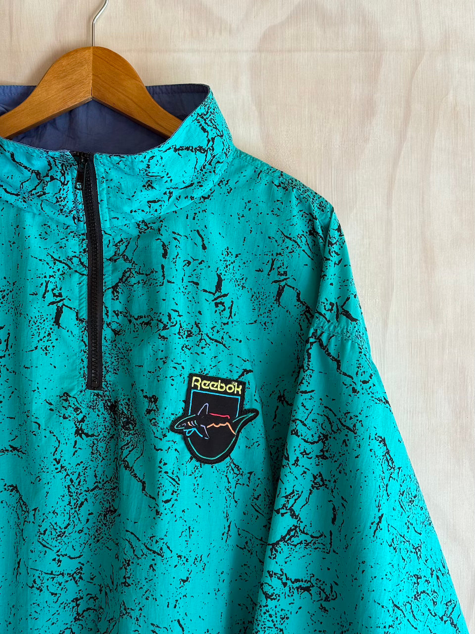 Vintage Greg Norman Reebok Abstract 1/4 Zip Golf Jacket (XL)