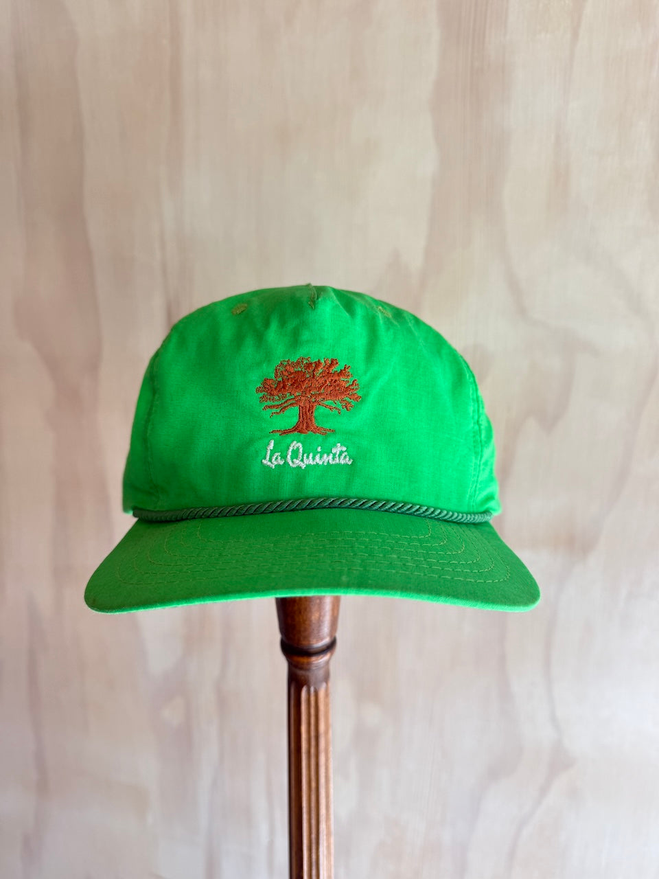 Vintage Oak Tree Neon Golf Hat Leather Strap