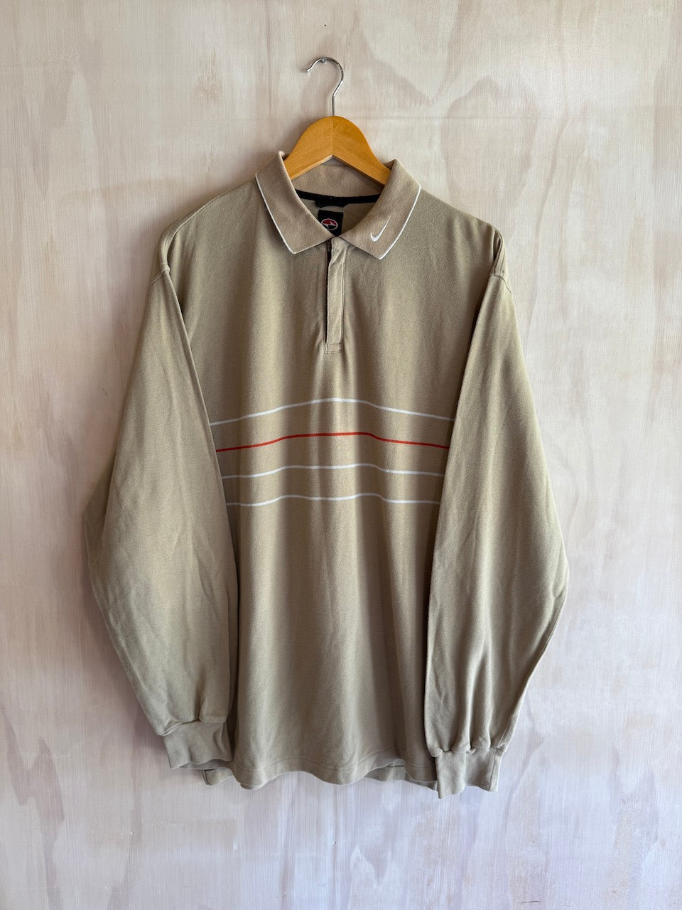 Vintage Tiger Woods 1/4 Zip Long Sleeve Nike Golf Polo (XL)