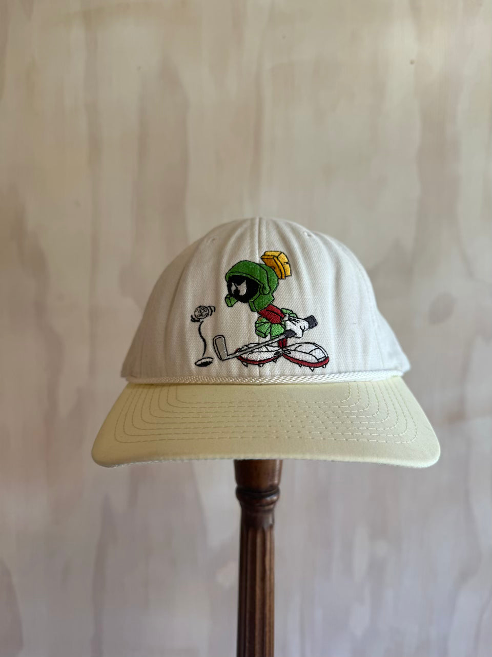 Vintage Marvin The Martian leather Strap golf Hat