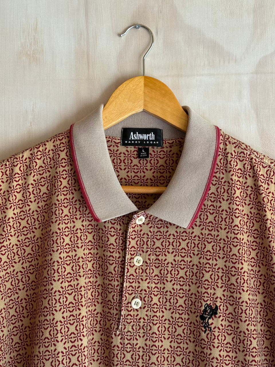 Vintage Ashworth Abstarct Golf Polo (L)