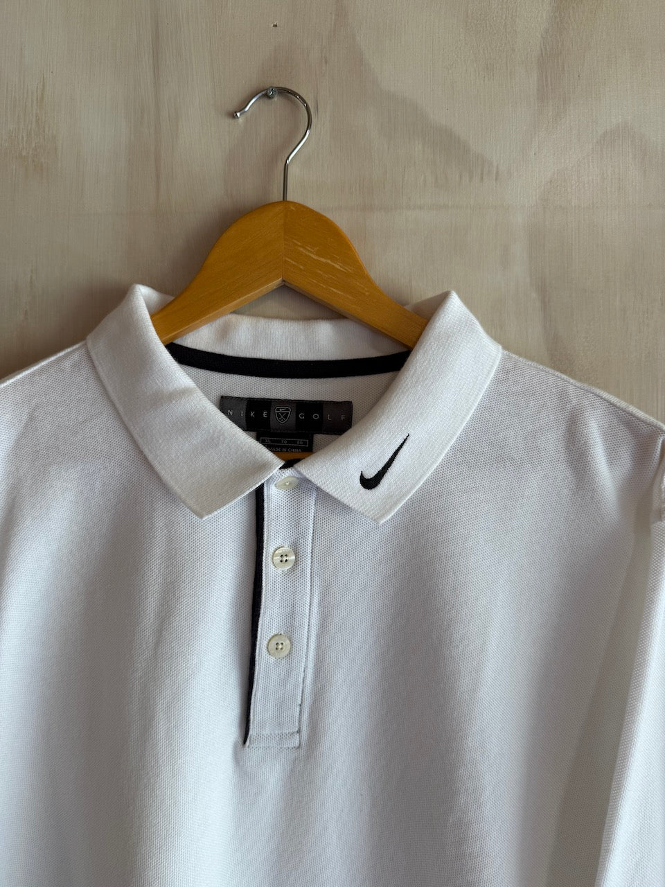 Vintage Nike Collar Swoosh Long Sleeve Golf Polo (L)