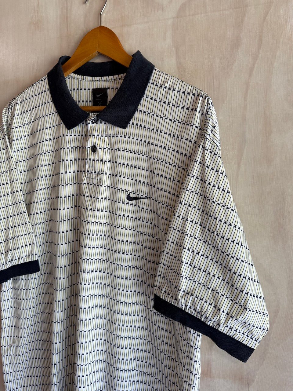 Vintage Tiger Woods Nike Geometric Golf Polo (XL)
