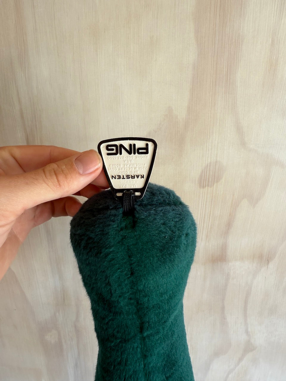 Vintage PING Plush Barrel Headcover (fits 3 wood and smaller)