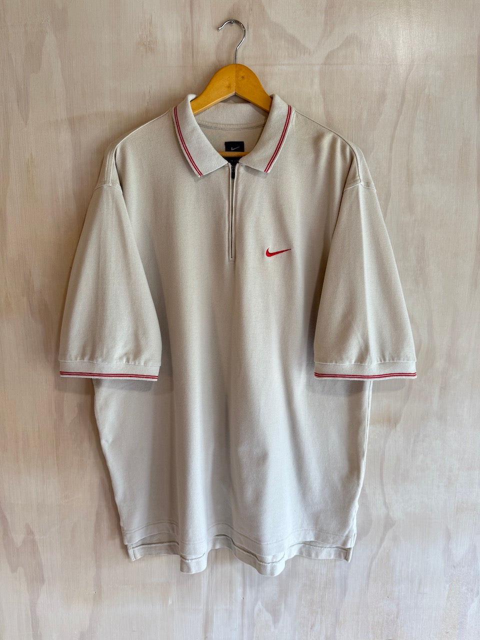 Vintage Nike Tiger Woods 1/4 Zip Golf Polo (XL)