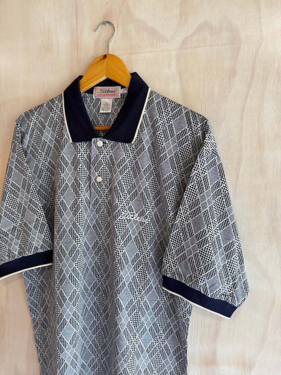 Vintage Geometric Titliest Golf Polo (L)
