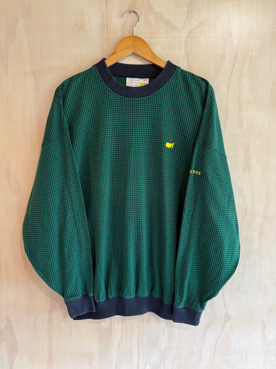 Vintage Masters Houndstooth Golf Crewneck by Slazenger (L)