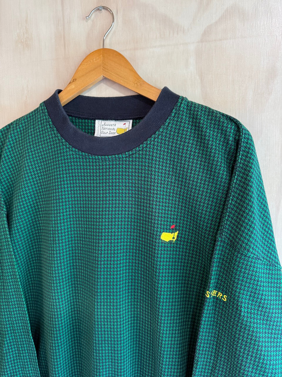 Vintage Masters Houndstooth Golf Crewneck by Slazenger (L)