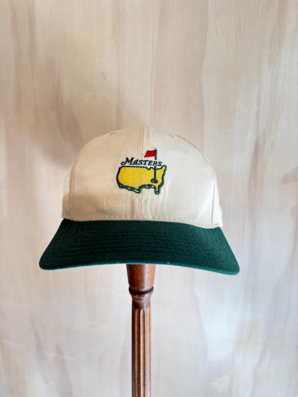 Vintage 2-Tone Masters Golf Hat with Leather Strap