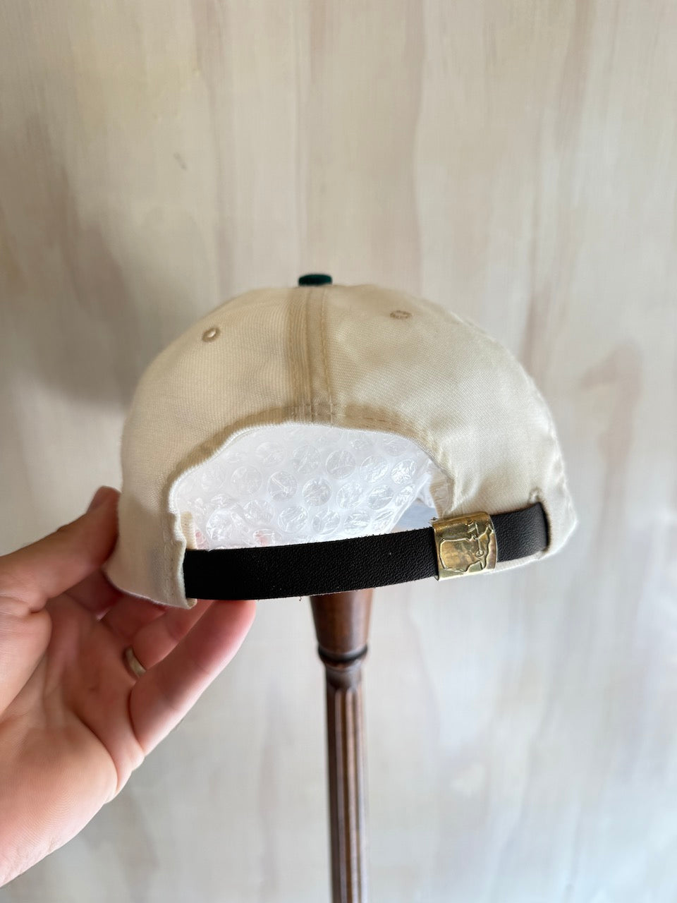 Vintage 2-Tone Masters Golf Hat with Leather Strap