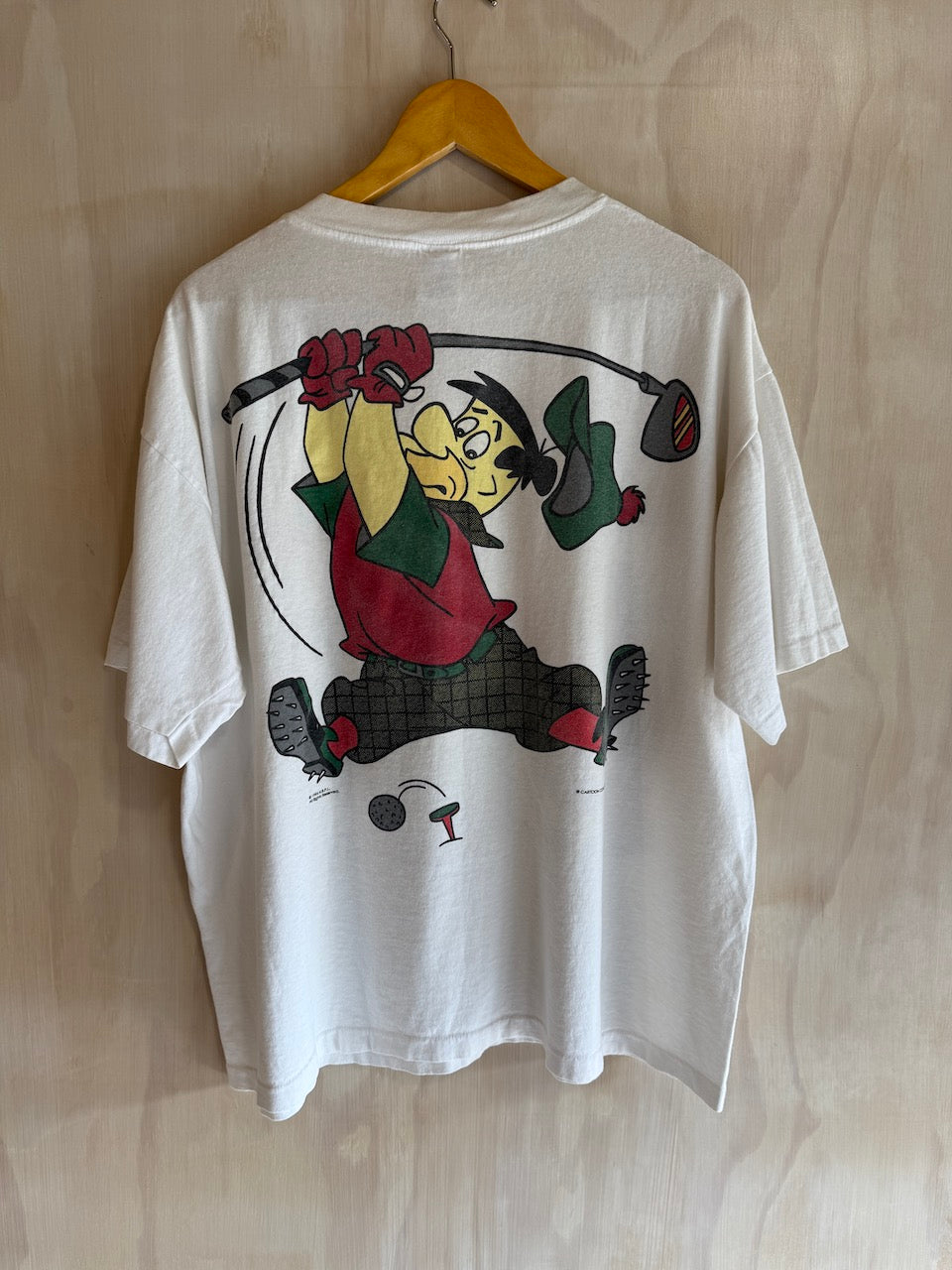 Vintage 1993 Cartoon Network Single Stitch Golf T-Shirt (Short XL)