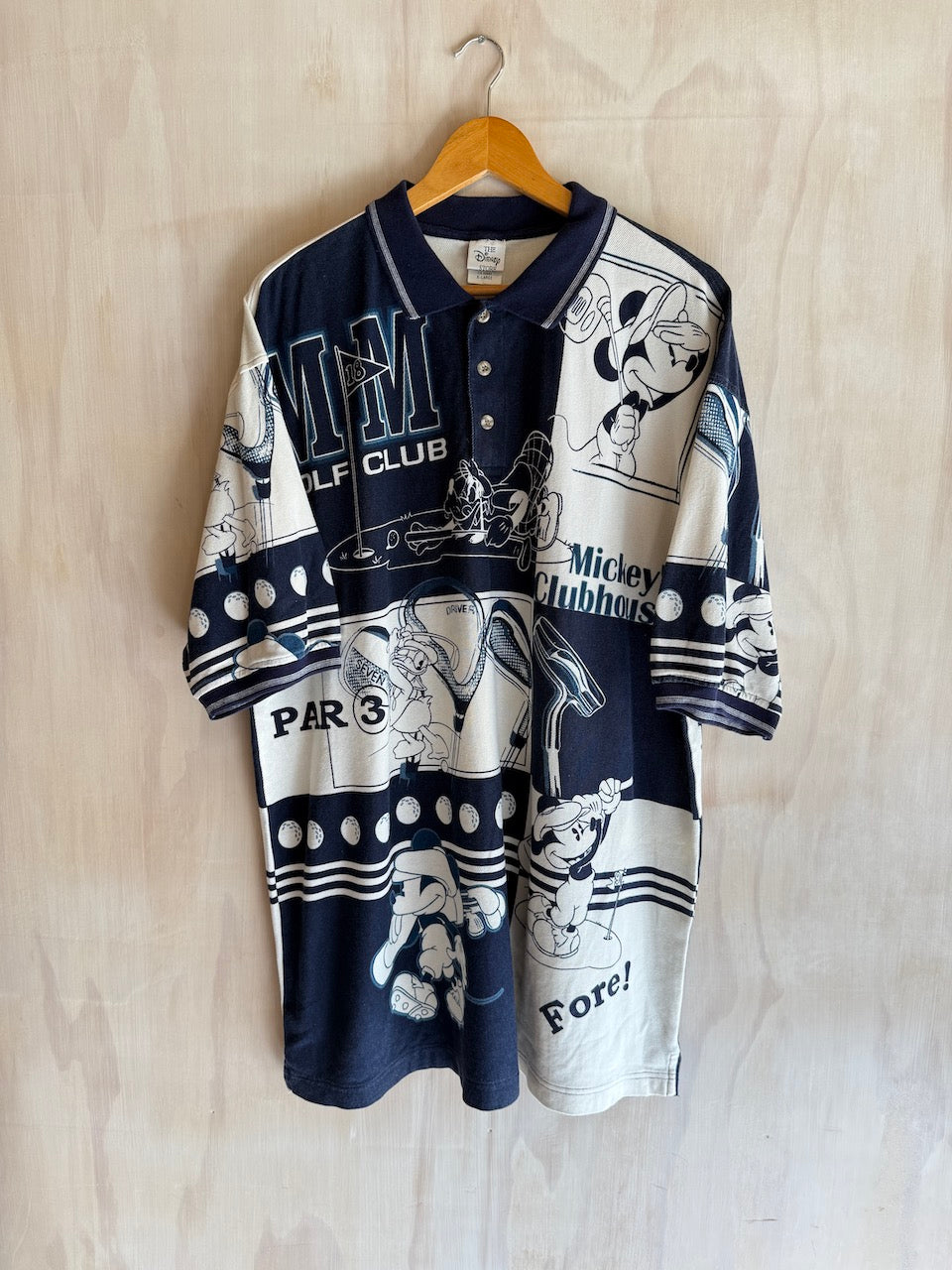 Vintage Disney Mickey Mouse Club House Golf Polo (XL)