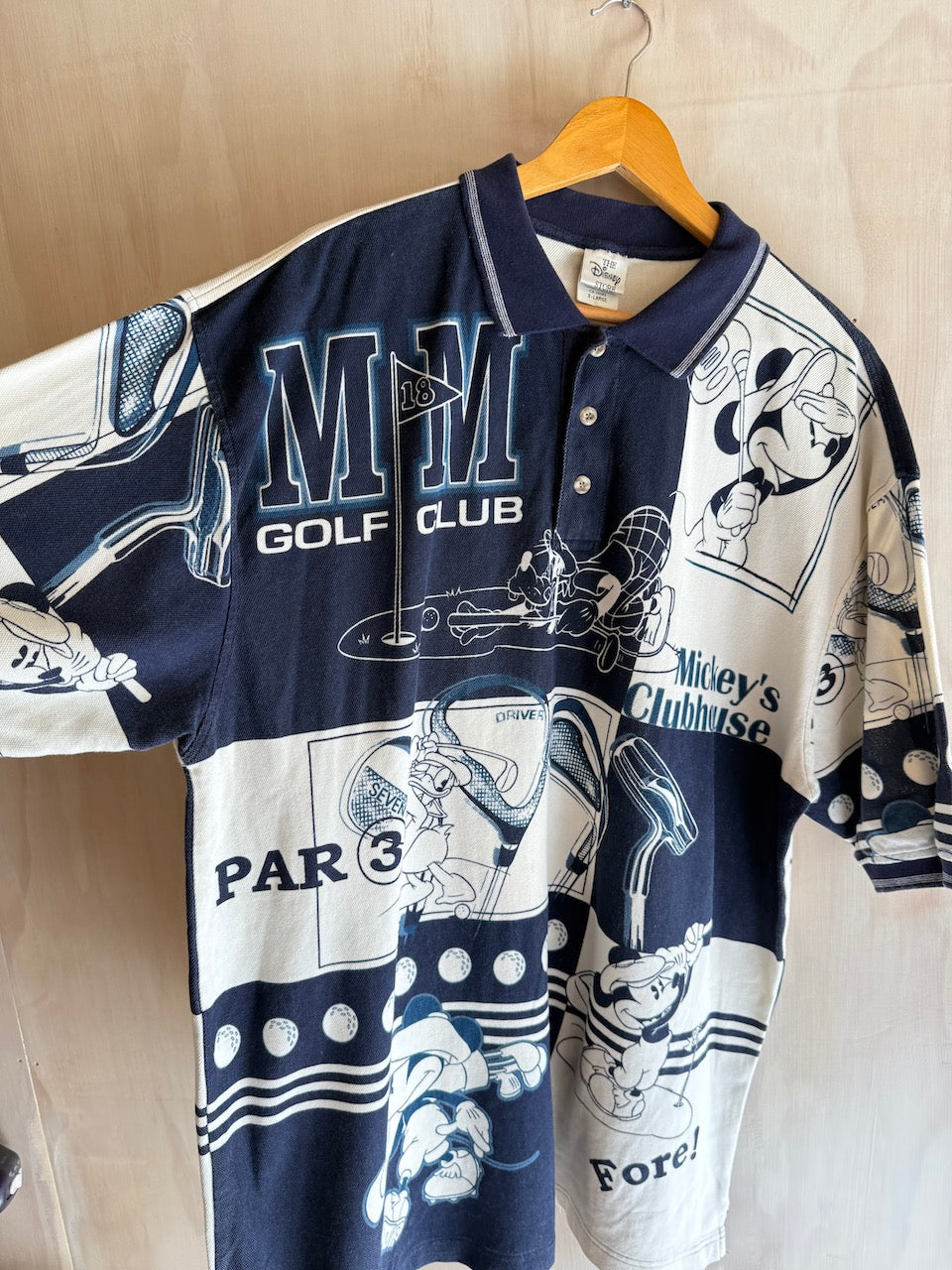 Vintage Disney Mickey Mouse Club House Golf Polo (XL)