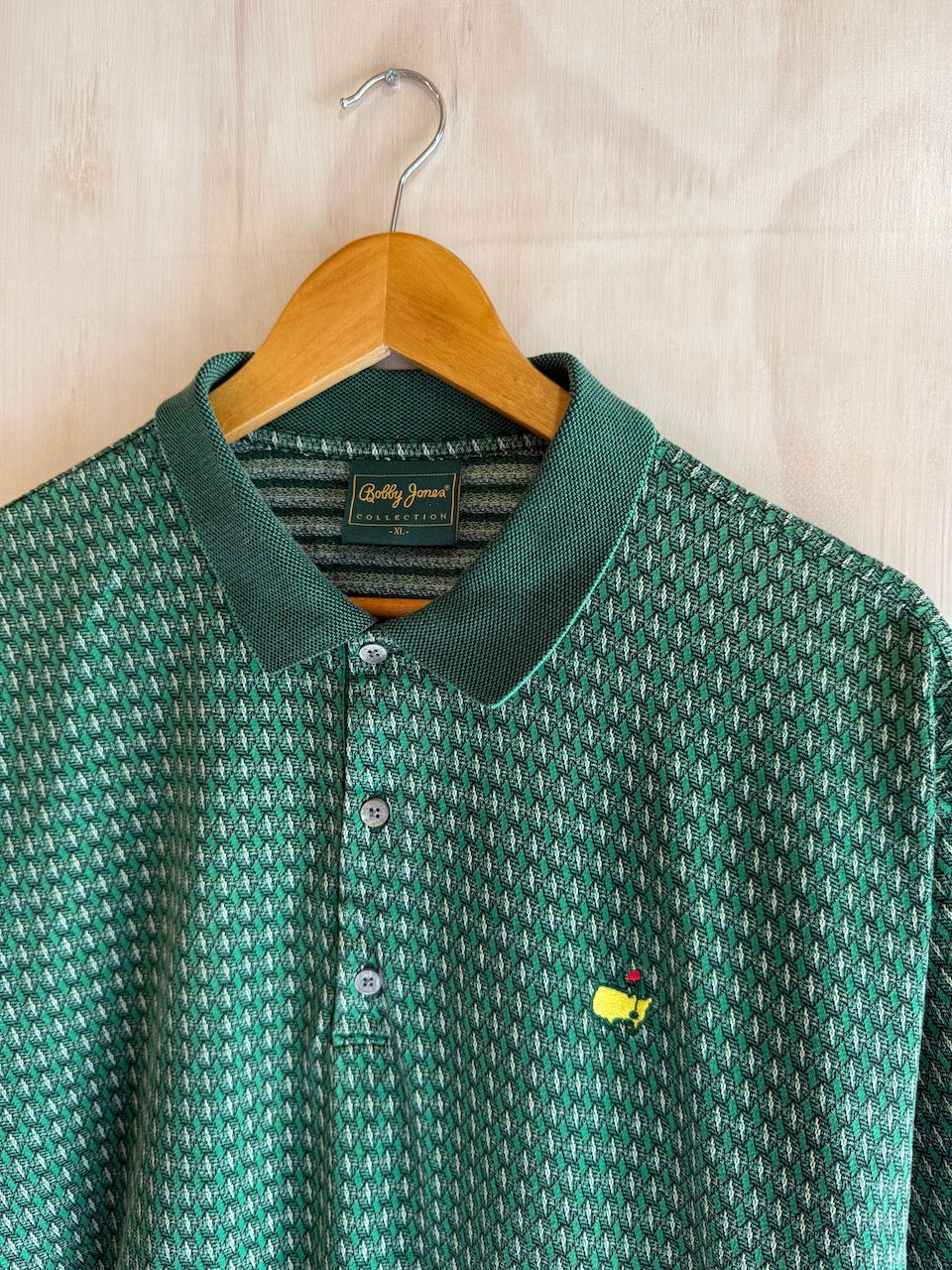 Vintage Geometric Masters Golf Polo by Bobby Jones (XL)