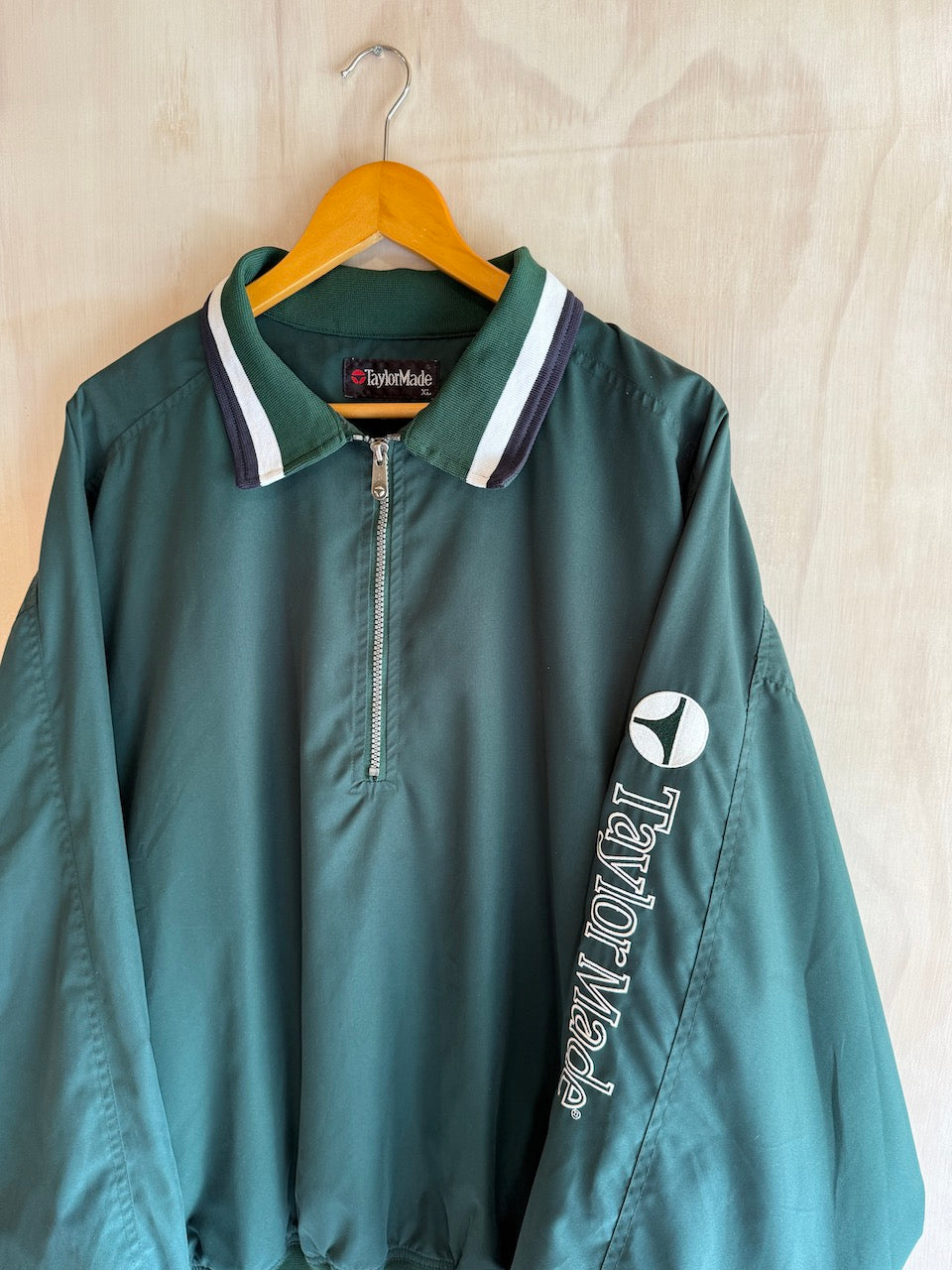Vintage Taylormade Sleeve Embroiderey 1/4 Zip Golf Pullover (XL)