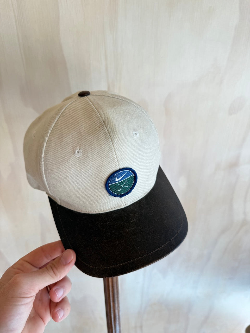 Vintage Nike Golf Leather Brim Hat