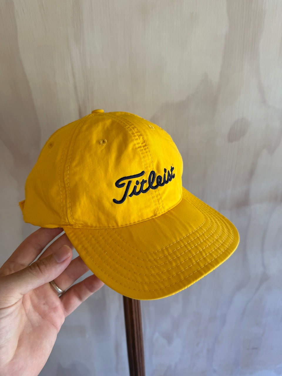 Vintage Titleist Yellow Rain Hat