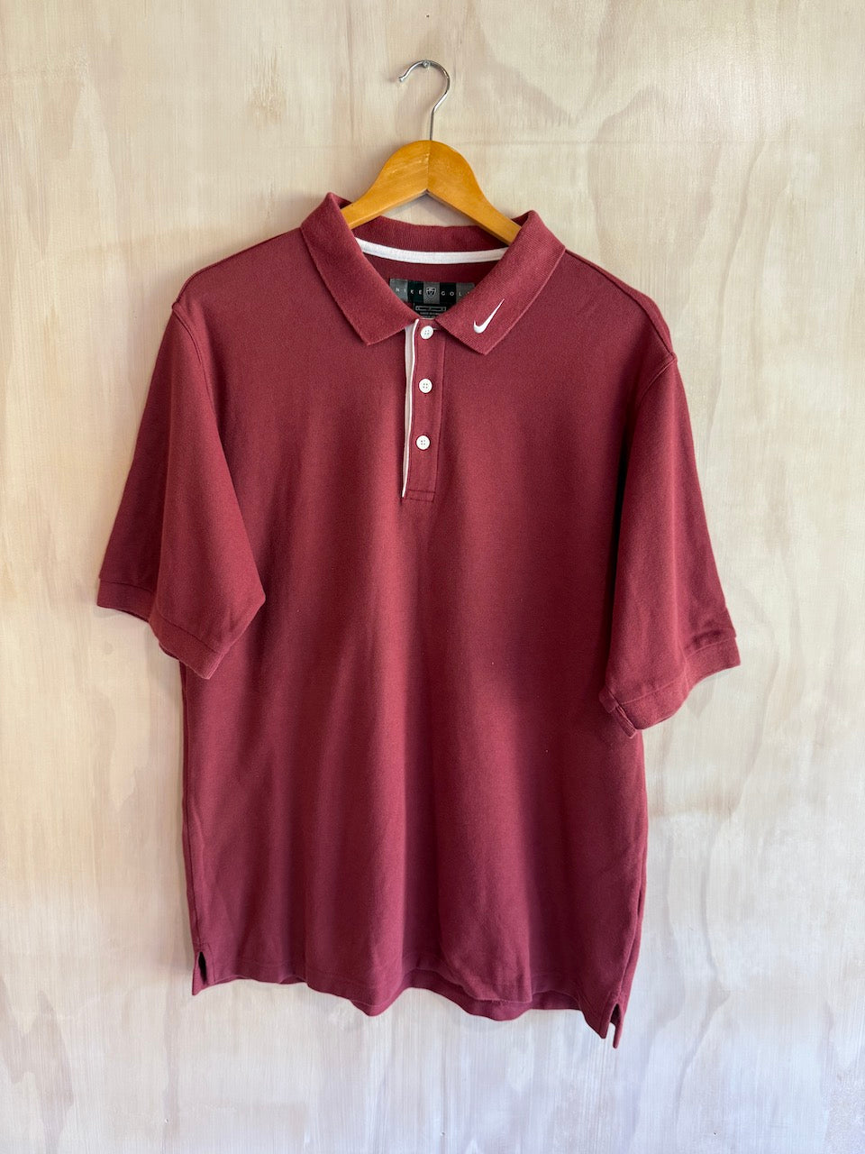 Y2K Nike Collar Swoosh Golf Polo (L)