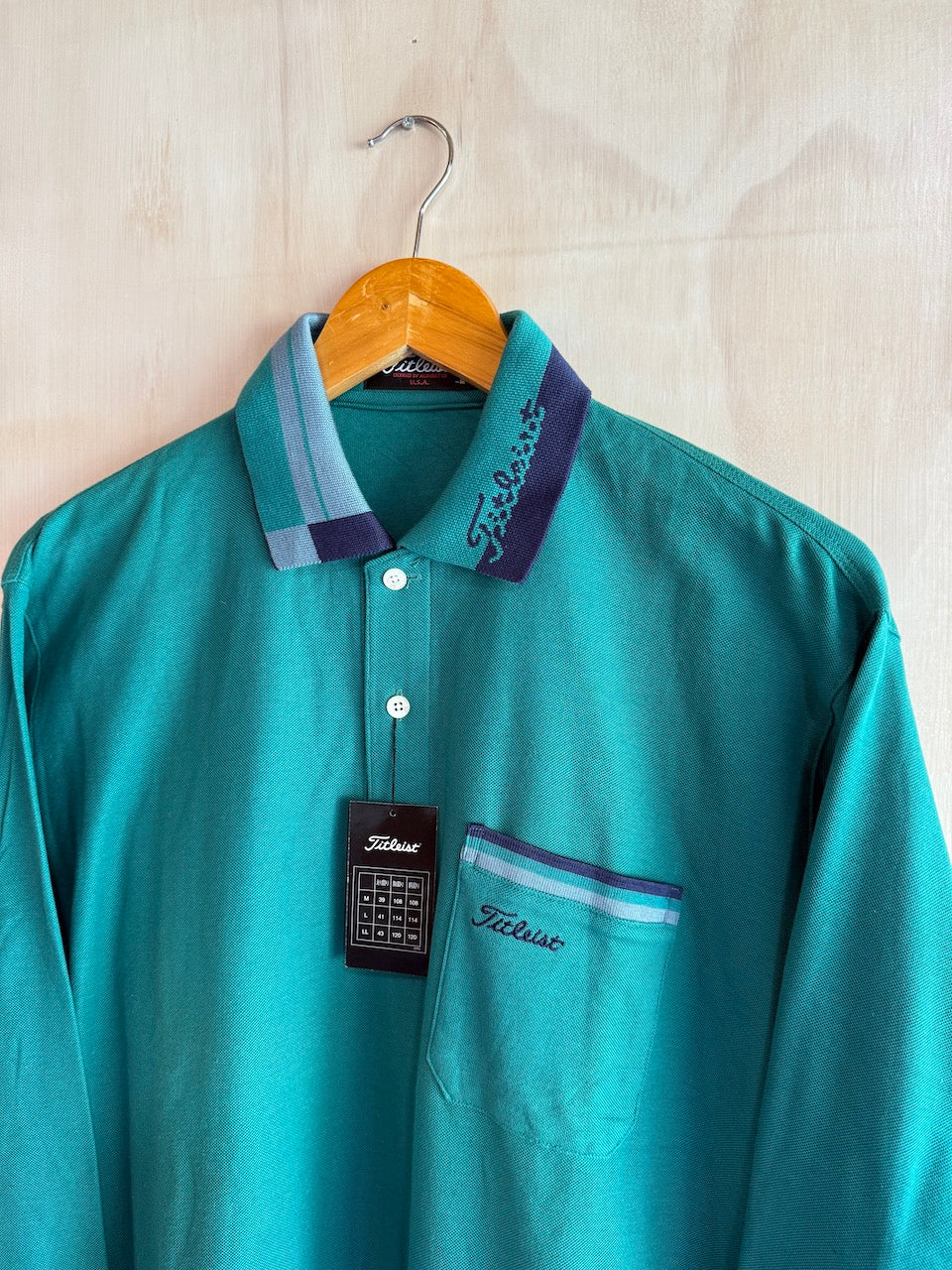 Vintage Titleist Deadstock Golf Long Sleeve Polo (M)