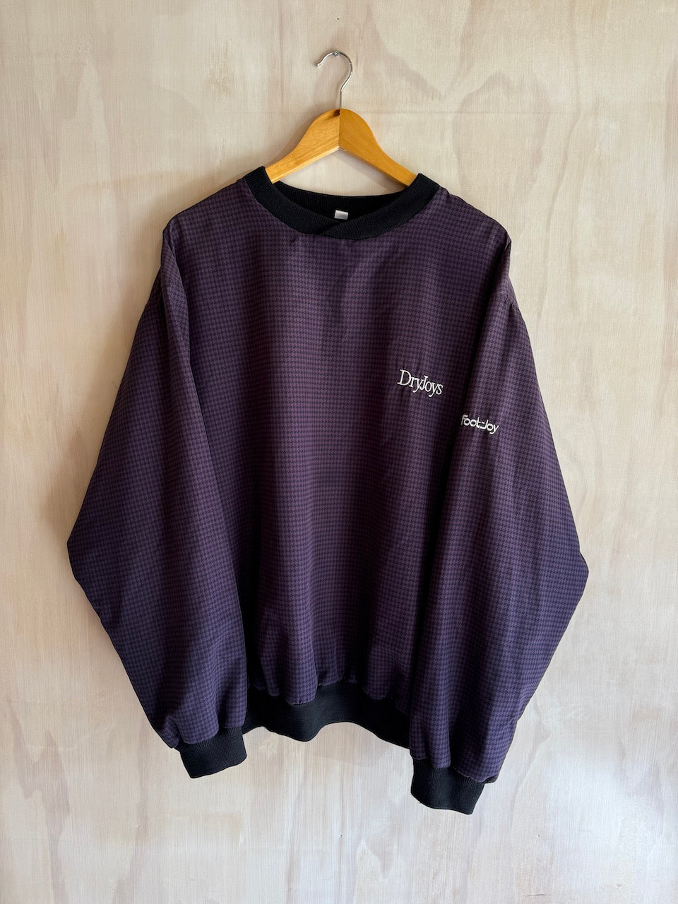 Vintage DryJoys by Foot-Joy Houndstoth Golf Pullover (L)