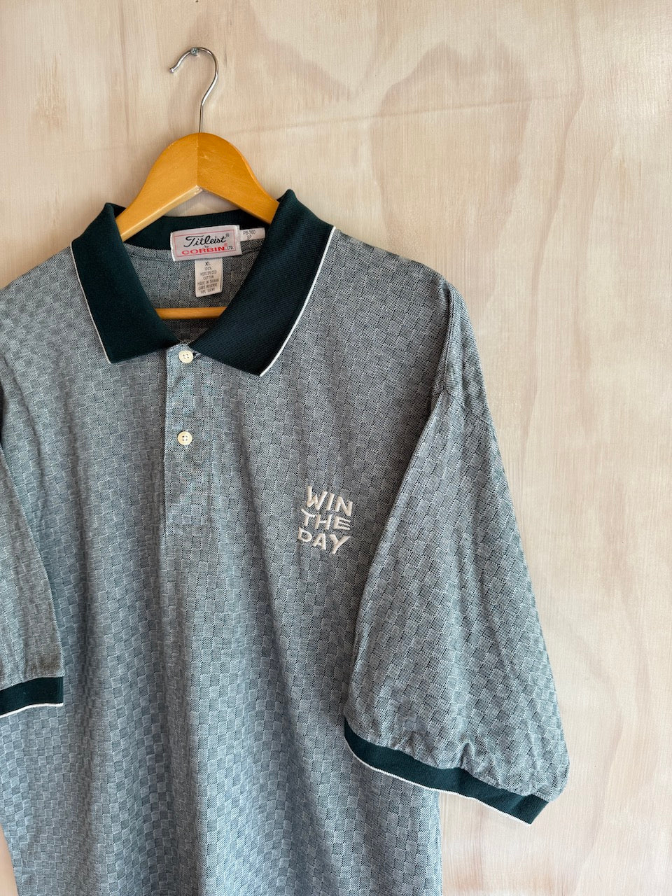 Vintage Titleist Win The Day Embroidered Golf Polo (XL)
