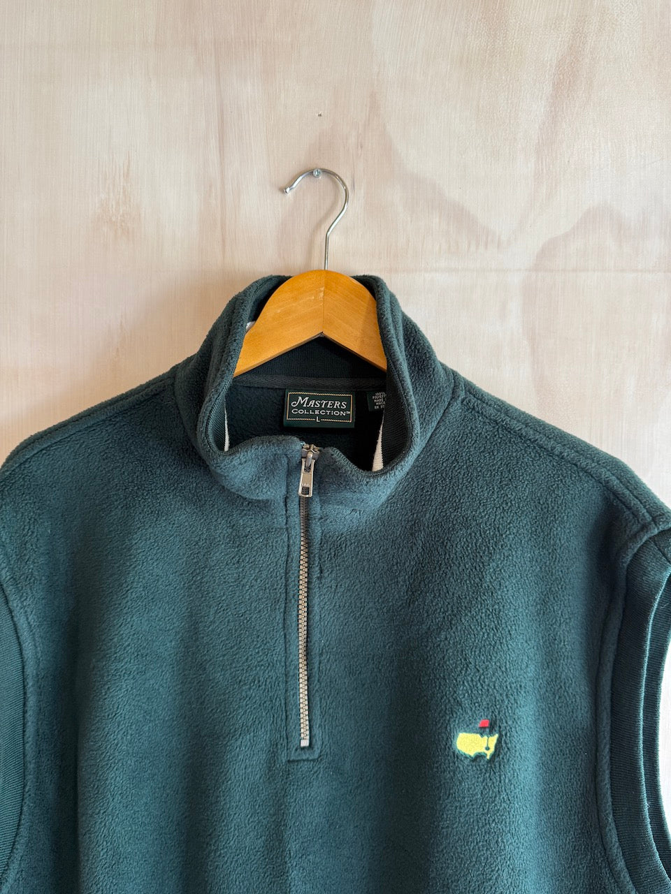 Vintage Masters 1/4 Zip Fleece Golf Vest (L)