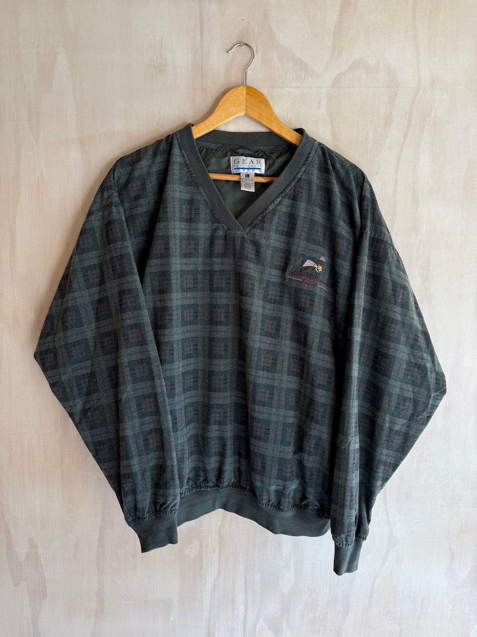 Vintage Michael Jordan Plaid Golf pullover (L)