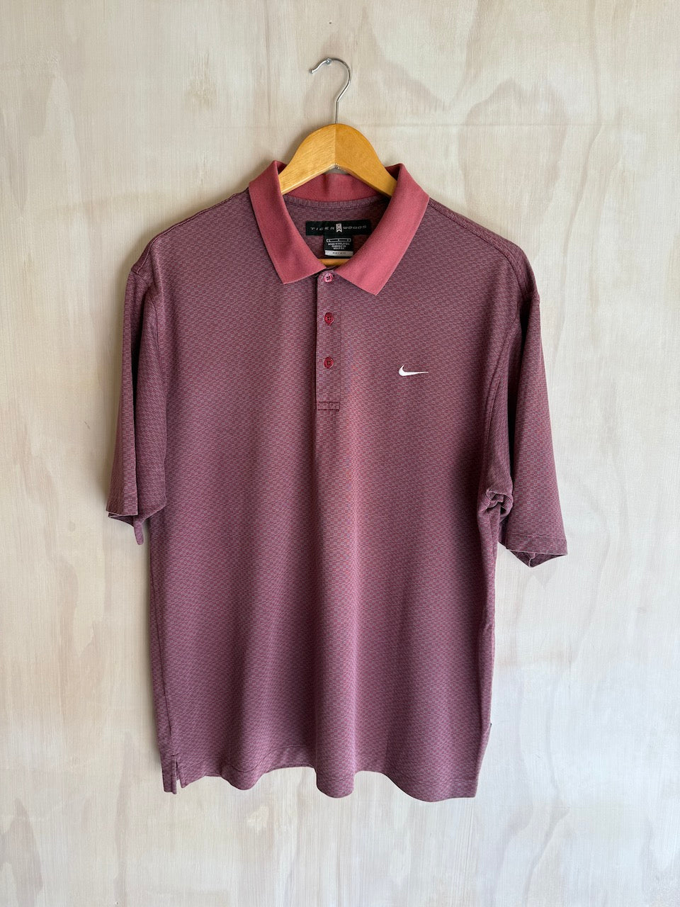 Y2K Vintage Nike Tiger Woods Geometric Golf Polo (L)