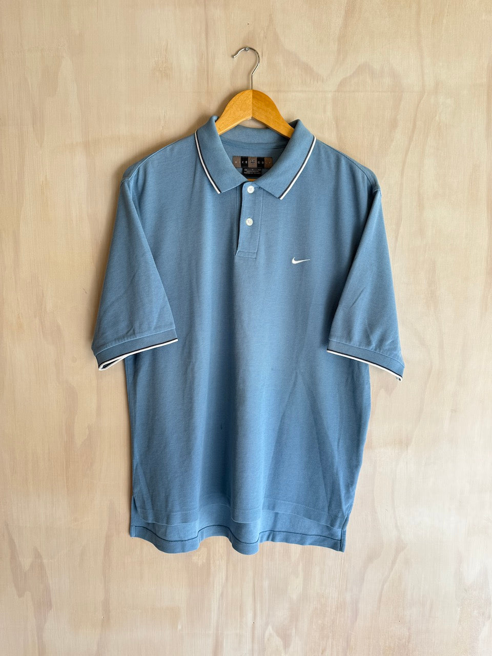 Y2K Nike Golf Polo (M) light stains