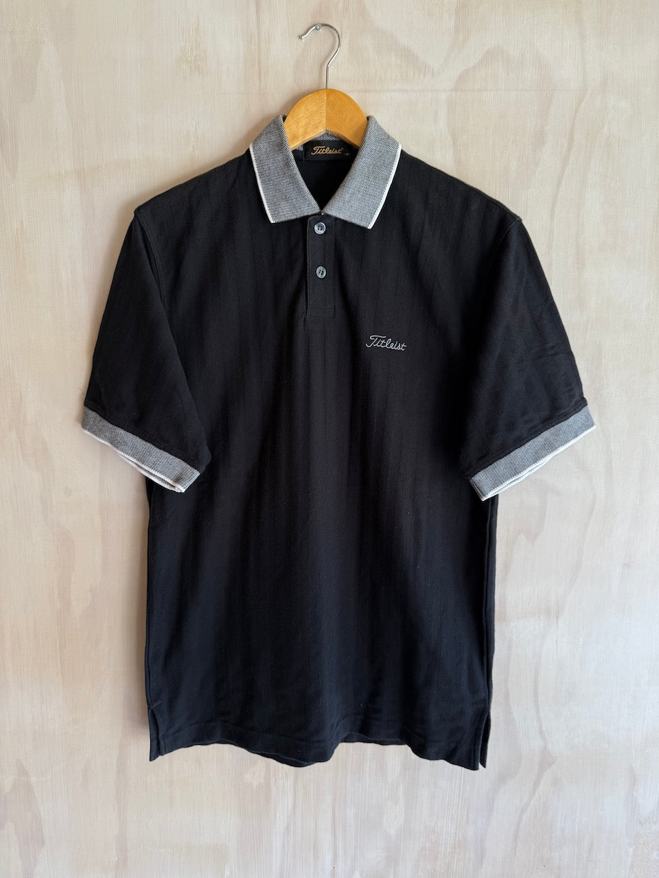 Vintage Ribbed Titleist Golf Polo (M)