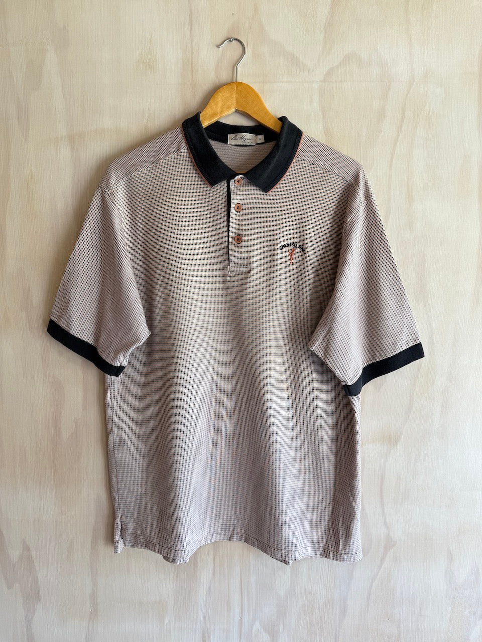Vintage Ben Hogan Spanish Bay Geometric Golf Polo (L)