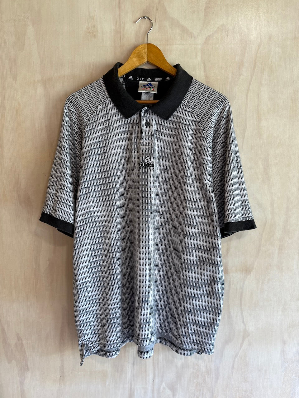 Vintage 1999 Geometric Adidas Golf Polo (L/XL)