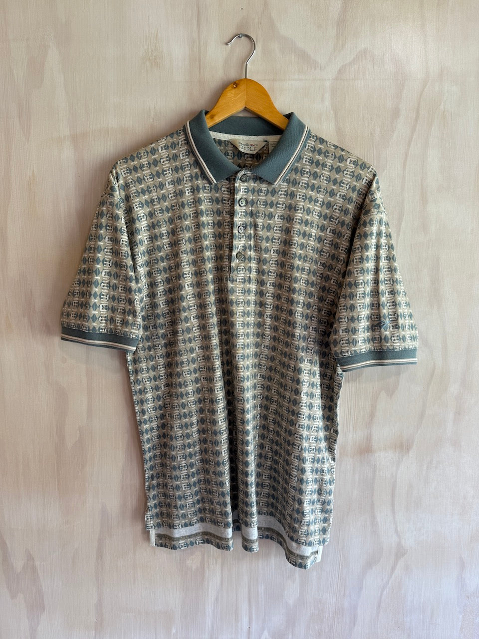 Vintage Abstract Reebok Golf Polo (Boxy M)