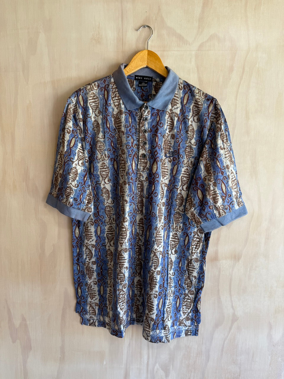 Vintgae Nike Tour Abstract Golf Polo (L)