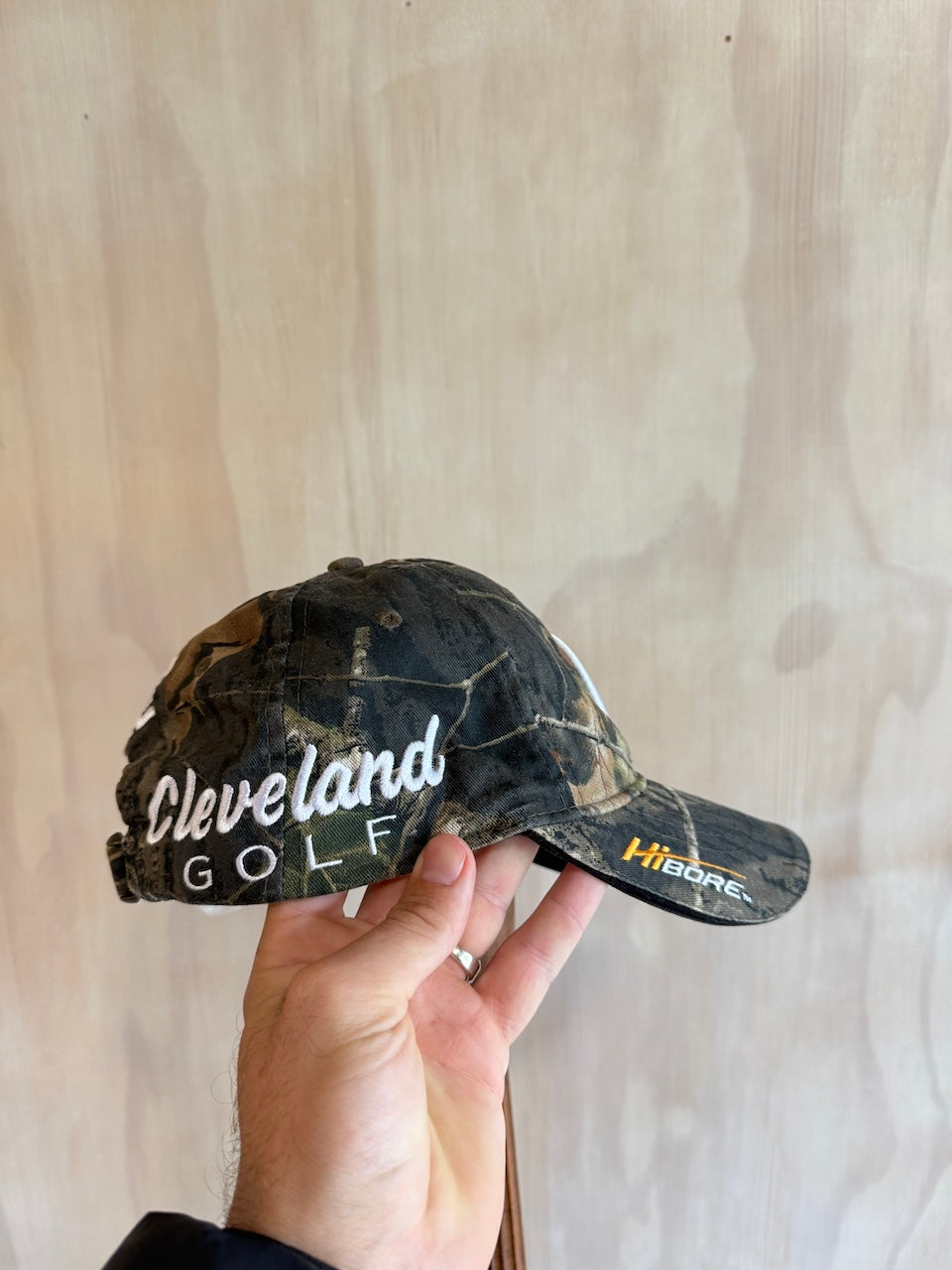 Y2K Cleveland Hi-Bore Camo Golf Hat