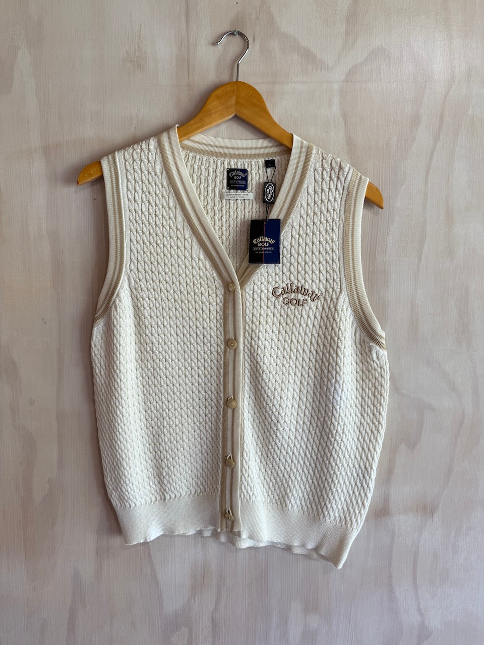 VintageButton Up Callaway Golf Vest (M) (NWT)